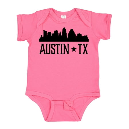 

Inktastic Austin Texas Skyline Silhouette TX City Gift Baby Boy or Baby Girl Bodysuit