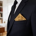 thumbnail image 3 of Hioecau Rhinestone Pocket Square for Men Pre Folded Handkerchief Sparkling Pocket Square Fits Blazer Tuxedo Pockets for Wedding Dating Formal Attire, 3 of 8