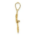 thumbnail image 2 of 14k Yellow Gold Polished Moveable Cat Pendant Charm, 2 of 4