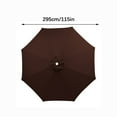 thumbnail image 2 of Holloyiver 9.8 Ft Patio Umbrella Replacement Canopy 6 Ribs, Outdoor Umbrella Canopy with 6 Ribs Table Market Yard Umbrella Replacement Top Cover for Backyard Garden Beach, 2 of 5