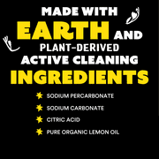 Mollys Suds Oxygen Whitener | Powerful Bleach Alternative, Chlorine Free & Color Safe | Brightens Whites and Removes Stains (Pure Lemon Essential Oil - 79 oz)