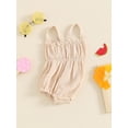 thumbnail image 2 of Suealasg Baby Girls Romper 3 6 12 18 24 Months Infant Sleeveless Pleated Bodysuit Newborn Girls Summer Clothes, 2 of 6