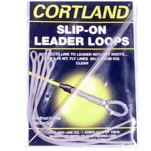 Cortland Line SlipOn Leader Loops 50lb Clear