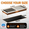 thumbnail image 4 of 2X10 Floor Vent Covers Floor Register with Mesh Cover Trap, Heat and Air, Walkable Metal Floor Vent for HVAC Duct, Contemporary, Satin Nickel, 4 of 7