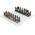thumbnail image 1 of PTC Ensemble d'Échecs à Thème Soldat de la Guerre Civile, Pièces en Résine Peintes à la Main avec Plateau en Verre, Cadeau Parfait pour les Amateurs d'Échecs, Mesure : Hauteur d'Échecs 3 Pouces, 1 of 3