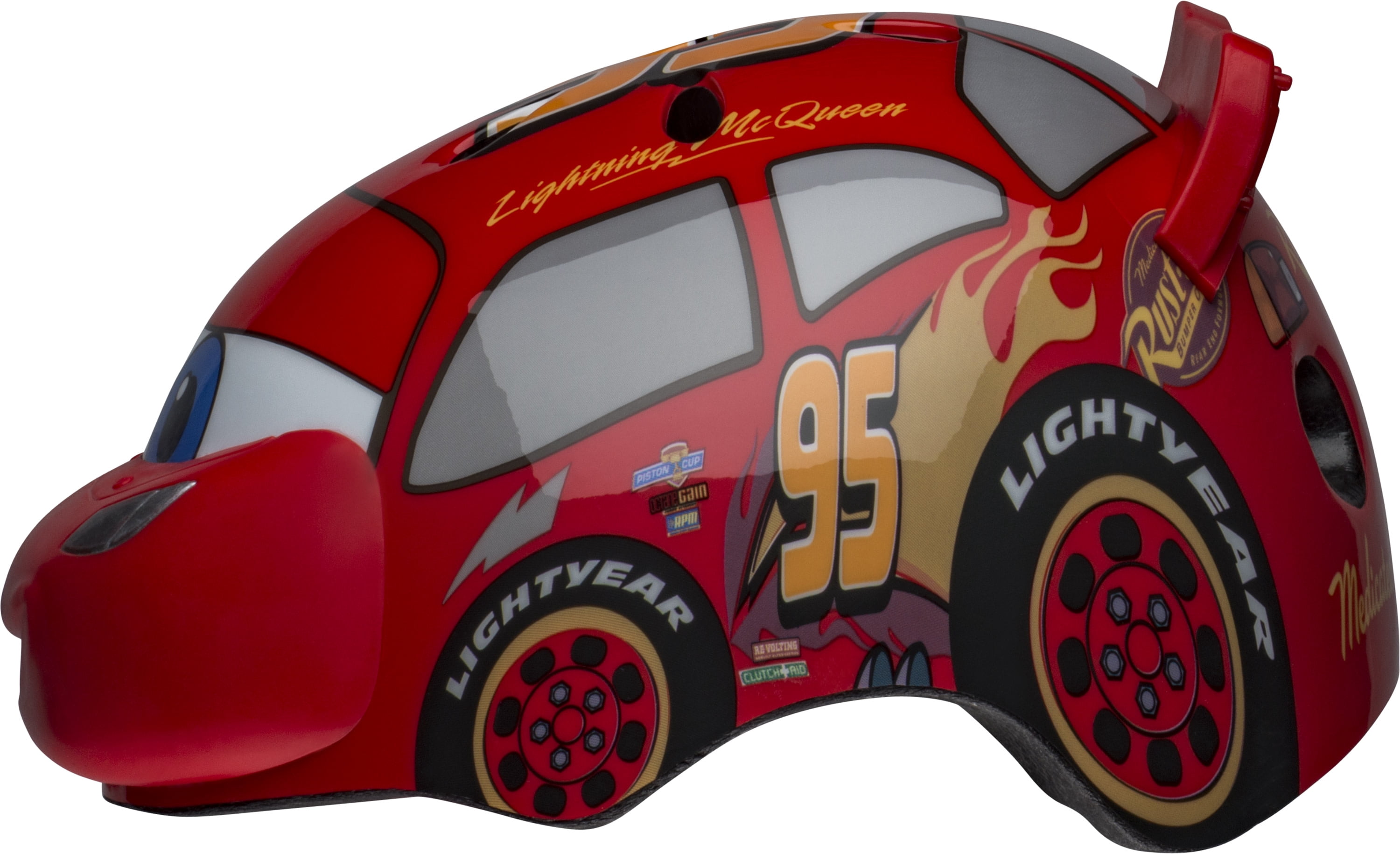 Cars 3D Lightning McQueen Toddler Multisport Helmet, 3+ (48-52)