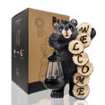 thumbnail image 5 of Goodeco Large Black Welcome Bear Statue with Solar Lantern Light,Home,Outdoor,Garden,Patio and Yard Decor,5.5*4.3*11.3 inches, 5 of 7