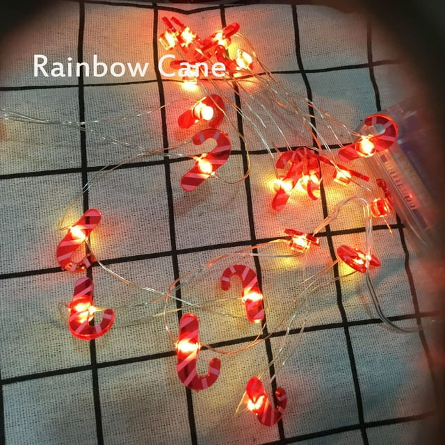 Cadena de luz decorativa para árbol de Navidad, iluminación para fiesta de Feliz Navidad, Papá Noel, muñeco de nieve, 1,5 m, 2024