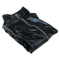 thumbnail image 3 of PVC Leather Zip Clubwear Catsuit Dress Front Costume Halloween Women Black Adult XL, 3 of 4