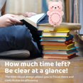 thumbnail image 5 of Cute Cartoon Bear Timers 60 Minutes Mechanical Kitchen Cooking Timer Clock Loud Alarm Counters Manual Timer - Pink, 5 of 5