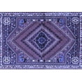 thumbnail image 1 of Ahgly Company Machine Washable Indoor Rectangle Persian Blue Traditional Area Rugs, 6' x 9', 1 of 4
