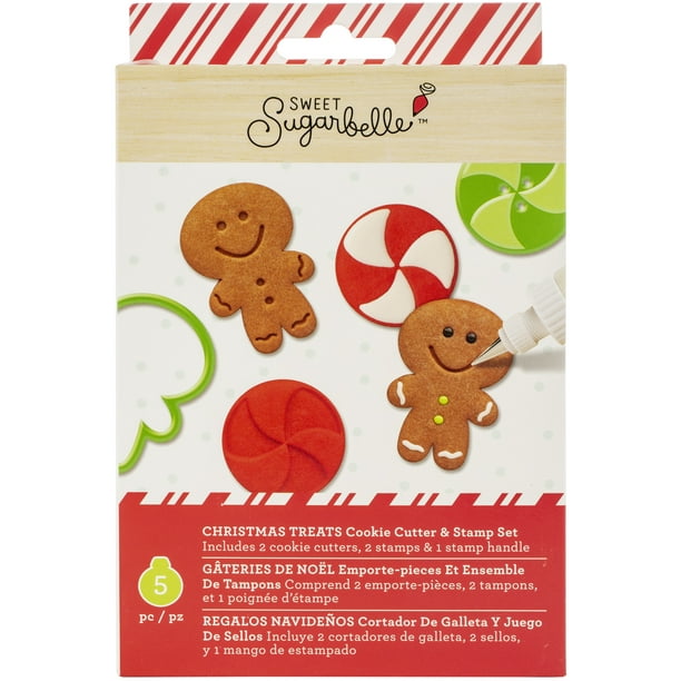Sweet Sugarbelle Cookie Cutter & Stamp Set 5/PkgChristmas Treats