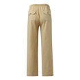 thumbnail image 3 of Aayomet Sweatpants For Men Big And Tall Mens Jogger Pants Sport Sweatpants Track Pants with Zipper Pockets Slim Fit Tapered Pants for Training,Khaki XL, 3 of 4