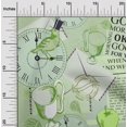 thumbnail image 2 of oneOone Cotton Poplin Twill Light Green Fabric Nostalgia Sewing Material Print Fabric By The Yard 56 Inch Wide, 2 of 6