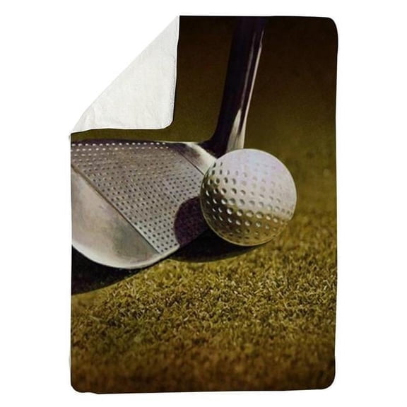 Begin Home Decor 5545-6080-SP1 60 x 80 in. Golf Closeup-Sherpa Fleece Blanket