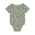 thumbnail image 5 of Balery Retro Hippie Groovy Mushroom Pattern Baby Climbing Clothes Infant Bodysuit Cute Infant Bodysuit Baby Romper-12 Months, 5 of 7
