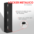 thumbnail image 3 of Komfort Locker Metálico De 4 Casilleros 38x42x180cm, 3 of 4