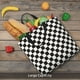 thumbnail image 5 of Easygdp Black and White Checkerboard Bolsa Tote para Mujer, Bolso de Hombro para Trabajo, Playa, Viajes, Compras y Supermercado, 5 of 7