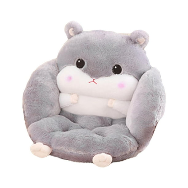 Cojín para asiento de hámster, alfombrilla para el suelo, oficina, sofá de felpa ligero, almohada para silla, cojín de animales para sala de estar de apartamento Gris shamjiam Cojín del asiento