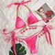 thumbnail image 2 of Conjunto de bikini sólido con degradado elegante para mujer, traje de baño de dos piezas con relleno sólido, ropa de playa OAVQHLG3B Store  lin121212, 2 of 4