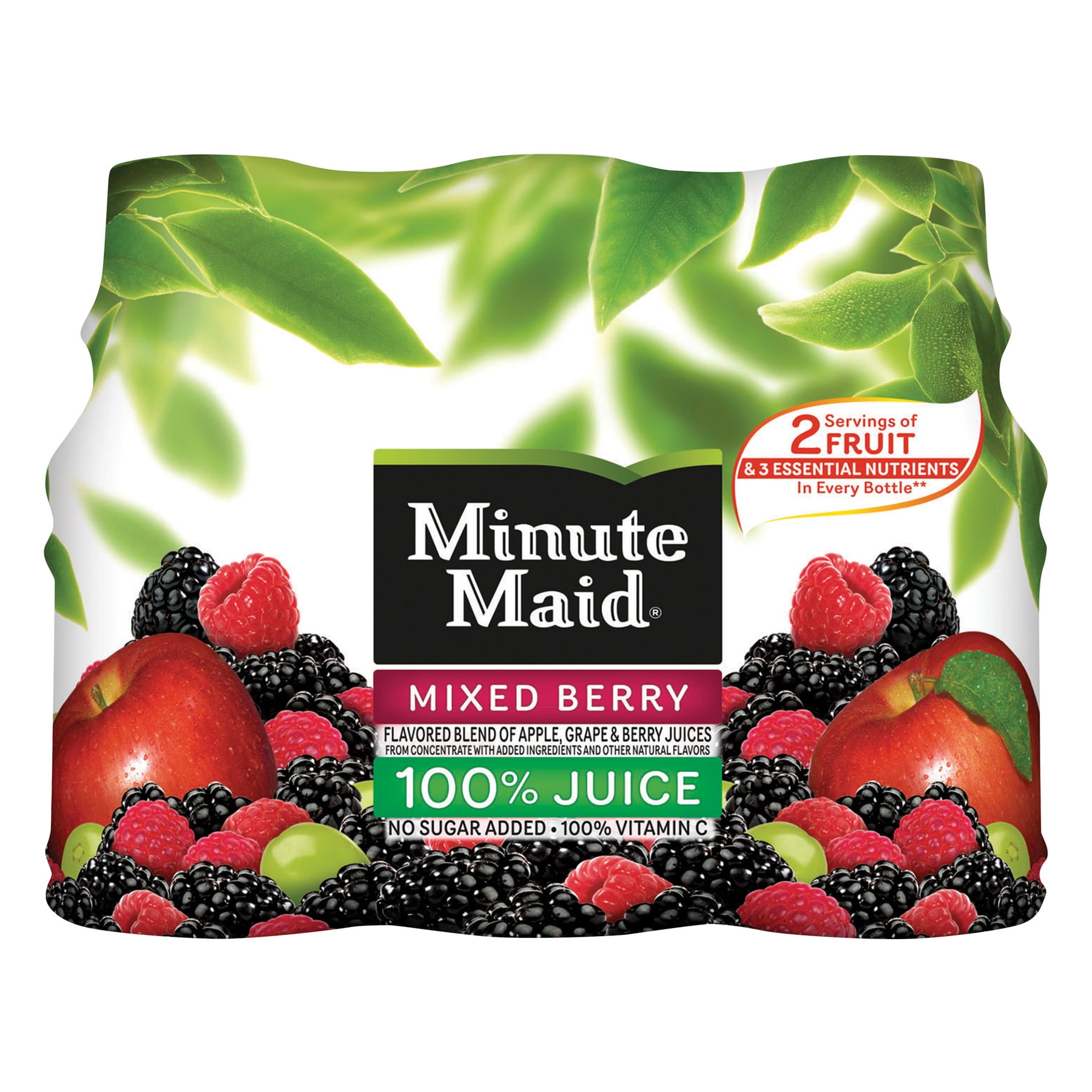 Minute Maid 100 Mixed Berry Juice, 10 Fl. Oz., 6 Count Walmart