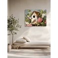 thumbnail image 5 of Vintage Birdhouse Wall Art for Living Room,Canvas Picture Wall Decor for Bathroom Bedroom,Spring Floral Birds Botanical Painting Artwork for Office Kitchen Hallway Dining Room Home Decor 12"x16", 5 of 8