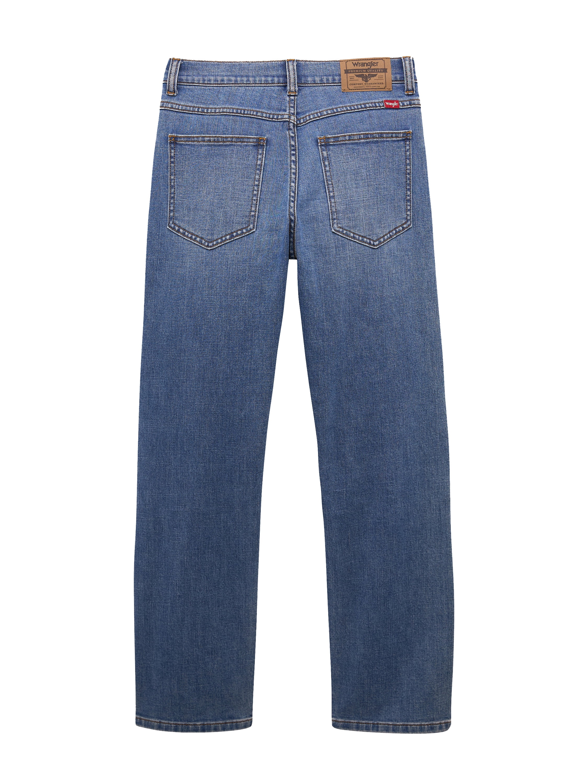 Wrangler® Boys Straight Fit Denim Jeans, Sizes 4-18 Regular, Slim, & Husky