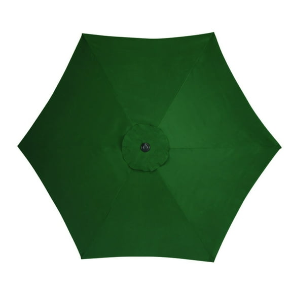 Living Accents 9 ft Tiltable Fabric Outdoor Market Umbrella in Green