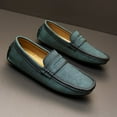 thumbnail image 6 of Big Size Men's Casual Loafers Slip On Leather Shoes Lightweight Driving Shoes Moccasins Classic Penny Loafer Flats Boat Shoes, 6 of 9