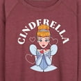 thumbnail image 3 of Disney Princess - Cinderella Kiss - Women's Lightweight French Terry Long Sleeve Shirt, 3 of 5
