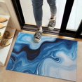 thumbnail image 2 of Light Blue Marble Flow Pattern Door Rugs,Washable Non Slip Door Mats Indoor,Decorative Door Mats,Entry Mat Indoor for Entrance,Bedroom,Kitchen,Bathroom,20"x32", 2 of 6