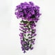 thumbnail image 2 of ¡Venta caliente! Flores colgantes violeta artificial pared de flores cesta de glicinas guirnalda colgante flores de vid orquídea falsa, 2 of 5