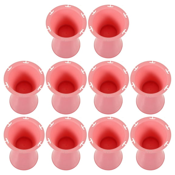BESTOYARD Wedding Flower Holder Plastic Flower Stand Base Pink 10Pcs for Florists