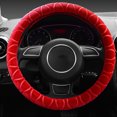 thumbnail image 4 of YUVA 38cm Winter Velvet Steering Wheel Cover, Polyester, Warm & Anti-Slip, Fits Standard 14.96in Wheels, Easy Install, Multi-Color, 4 of 6
