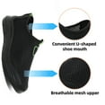 thumbnail image 2 of Men's Walking Slip-On Shoes Mesh Comfortable Lightweight Casual Sneakers Breathable Walking Non Slip Leisure Loafers Black 8.5 US, 2 of 7