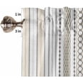 thumbnail image 5 of Boho Yellow Kitchen Curtains and Valances Set, Rod Pocket Curtains Tier Farmhouse Window Curtains 36 Inch Length, Abstract Stripes Geometric Plaids Dots Retro 3 Piece Kitchen Curtains Set, 5 of 6