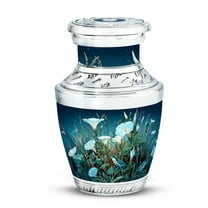 Yatskia Frog with Tulip Flowers Mini Cremation Keepsake Urn for Ashes Adult Brother and Sister, Little Funeral Burial Urns for Human Ashes Adult Female, (Tasty Pack of 1, 3 Inch)