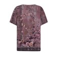 thumbnail image 4 of Giftesty Blouses for Women Dressy Casual Summer Tops for Women Vacation Trendy V Neck Short Sleeve Shirts Casual Loose Spring Vintage Floral Print Comfy Tunic Clothes, 4 of 5