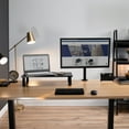 thumbnail image 3 of VIVO Black Wood 24" Wide Desktop Stand Ergonomic TV Monitor Riser Desk Organizer, 3 of 9