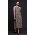 thumbnail image 4 of Bimba Robe Décontractée Florale Longue Dos Nu à Col Licou pour Femmes, Robe de Plage Imprimée - Petit, 4 of 6