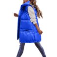 thumbnail image 1 of Gibobby Chalecos de mujer de vestir, Chaleco hinchable ligero para mujer(Azul,G), 1 of 5