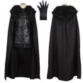 thumbnail image 2 of Disfraces de cosplay de la temporada 8 de Game Snow, disfraces de Halloween de Thrones para hombres adultos, disfraz, traje elegante, gorra, 2 of 5