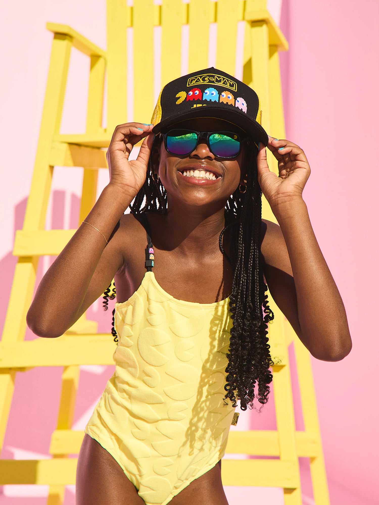 Justice Girls Terry Pacman One-Piece, Sizes 5-18