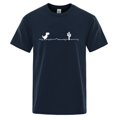 thumbnail image 4 of Men's High Quality 100%Cotton Funny Dinosaur Print T Shirt Loose O-neck Summer Cool Men Tshirt Short Sleeve T-shirt Male Tee Top, 4 of 10