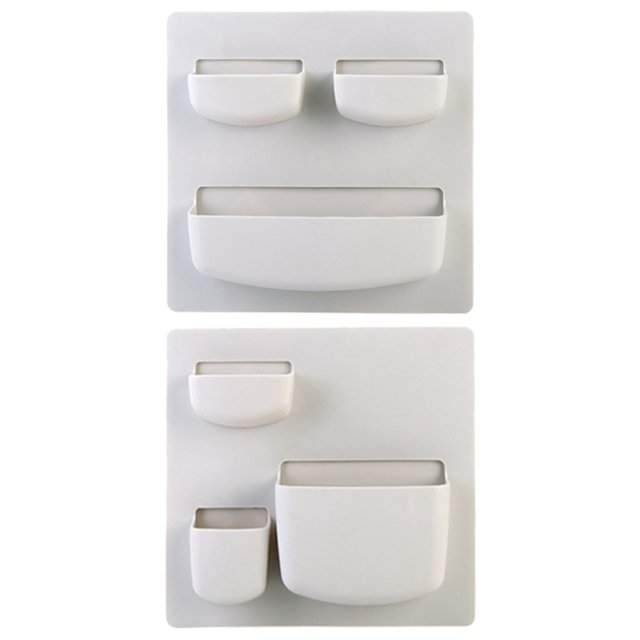 Coofit Wall Hanging Organizer Adhesive: 2PCS Support de Support Mural Suspendu Tasse de Stylo pour la Maison