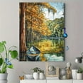 thumbnail image 4 of Autumn Canoe Landscape Wall Art/Canvas Print， Perfect for Living Room， Bedroom， Office， Bathroom， and Dining Room Decoration., 4 of 8
