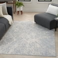 thumbnail image 2 of Nourison Lillian Abstract Indoor Area Rug Grey Cream 5'3" x 7'3", 2 of 8