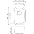thumbnail image 2 of American Imagination AI-27722 18 Gauge Steel Kitchen Sink In Chrome, 2 of 2