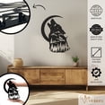 thumbnail image 2 of Violaura Wolf Metal Wall Art - Easy to Install Hanging Perfect for Home, Living Room Decor (12.0" x 9.6"), 2 of 8