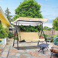 thumbnail image 5 of TNOBHG Swing Canopy Garden Swing Waterproof Canopy Replacement Simple Installation Uv-proof Outdoor Patio Swing Sun Shade Seat Cover Set, 5 of 8